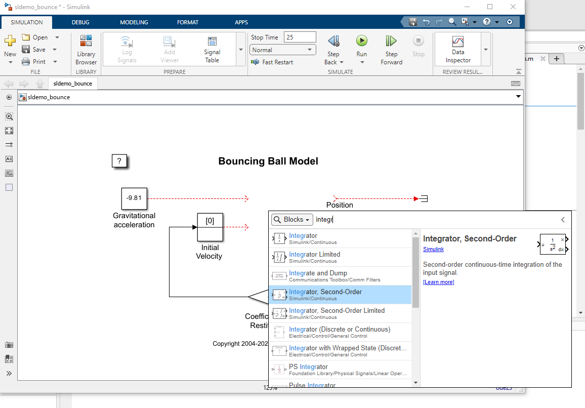 Solve ODE Live Editor Task